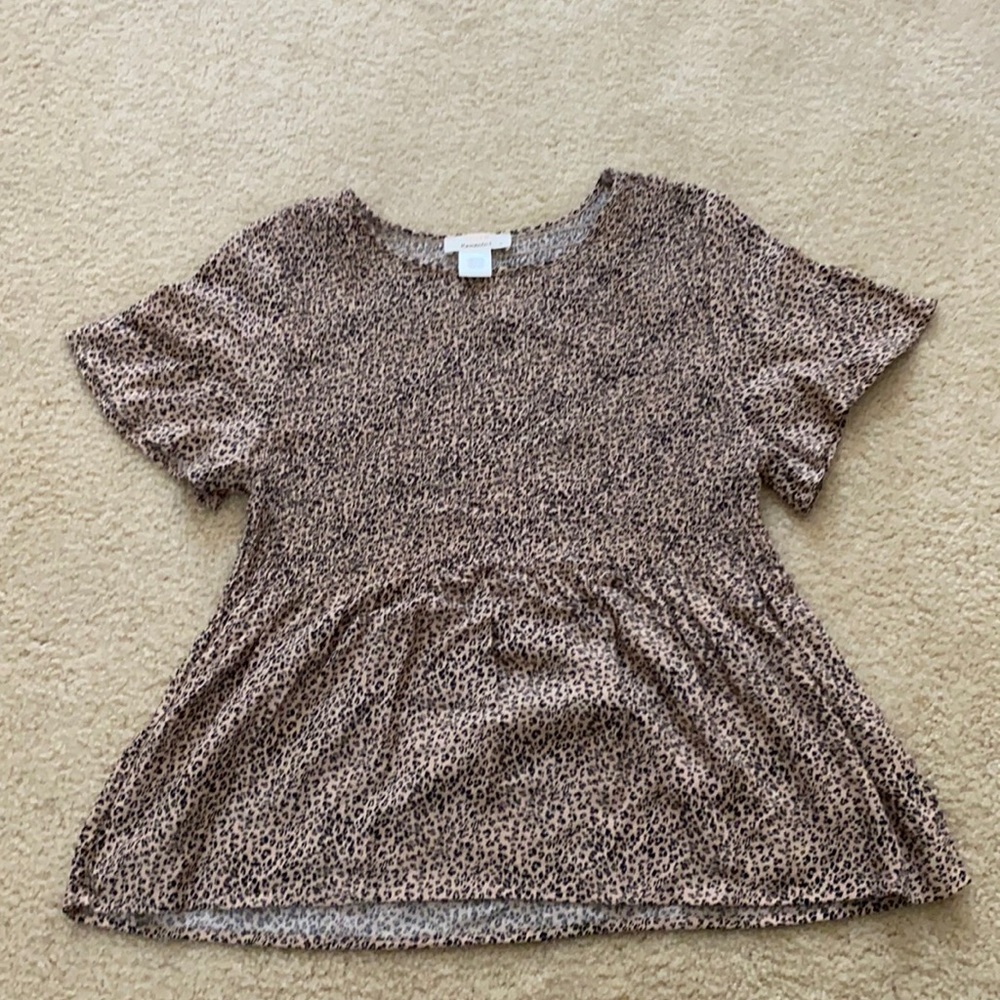 Cheetah print blouse